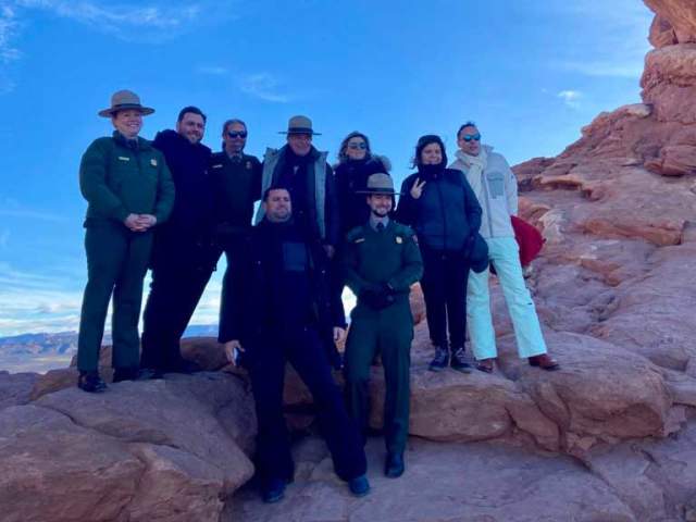 French Delegation in Arches National Park