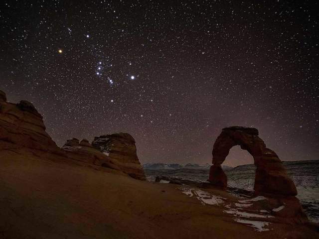 Delicate arch stars