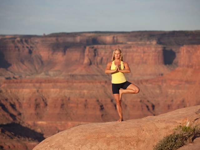 yoga at dead-horse-point