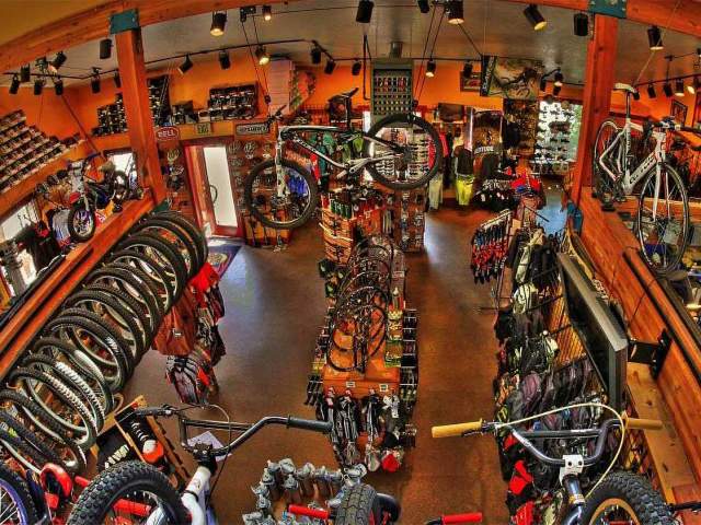 bicycle shop interior