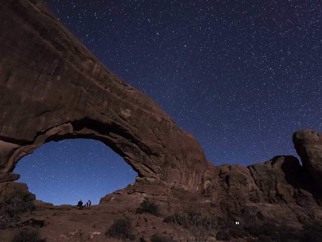Windows at night