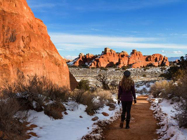 winter hiking