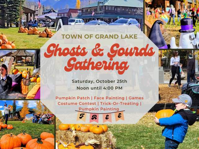Ghosts & Gourds Event poster