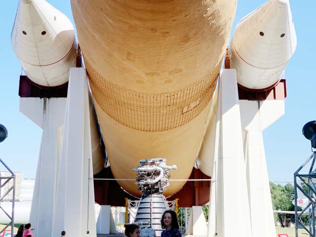 US Space and Rocket Center shuttle Stack Kids USSRC