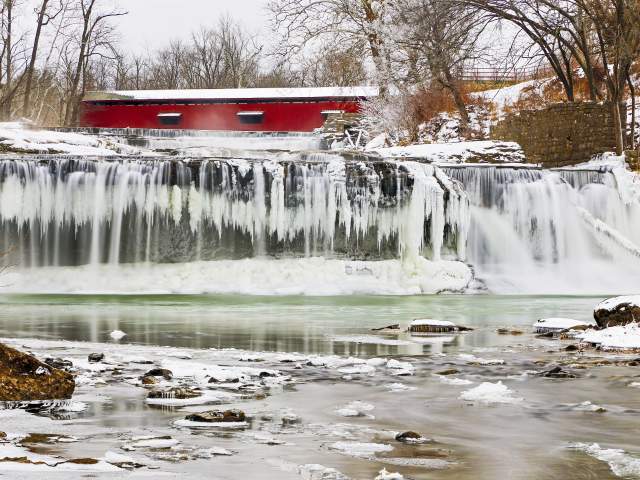 Lieber State Recreational Area Winter