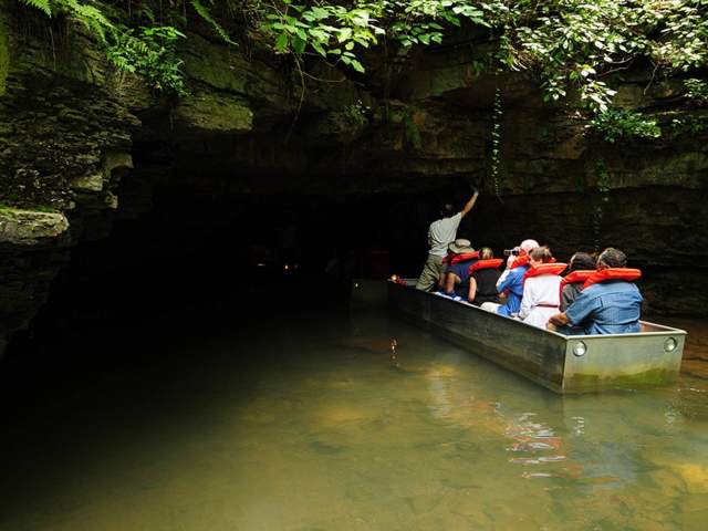 Spring Mill State Park cave tour