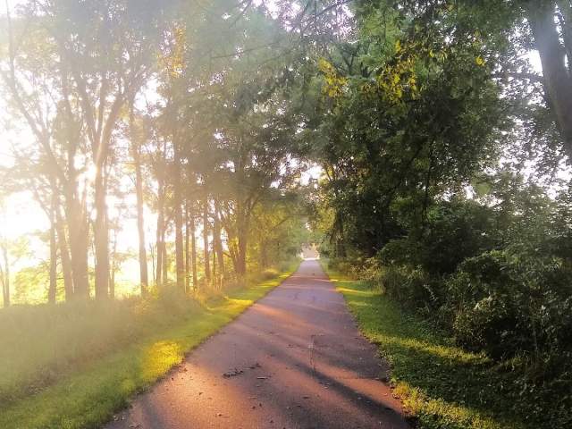 Sunset in Pumpkinvine Nature Trail in LaGrange County