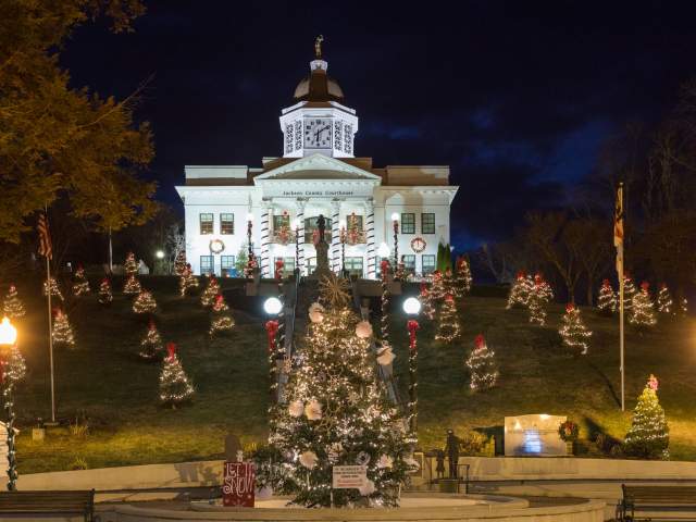 Jackson County Courthouse at Christmas - 001 - Nick Breedlove