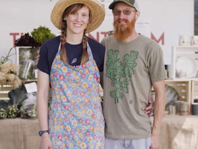 Tiny Giant Farm Julia Brown and husband