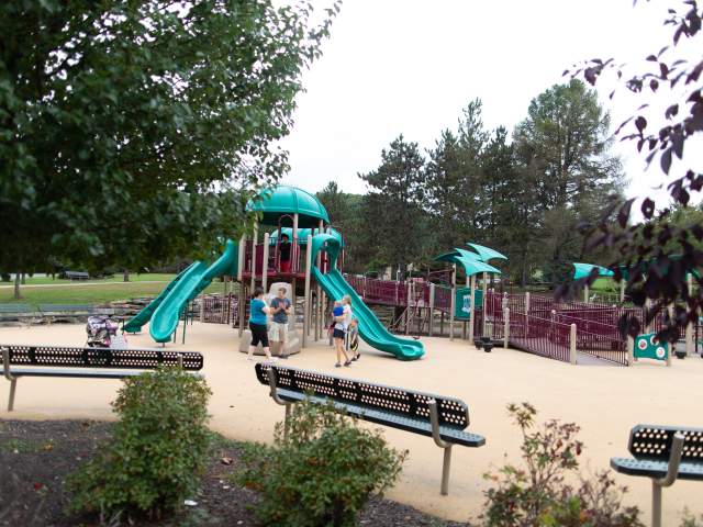 The playground at McDade Park in Scranton, PA