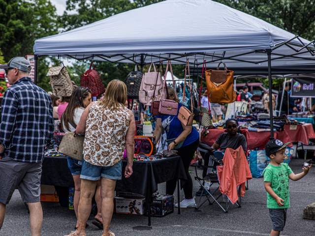 Vendors at the Father's Day Car Show in Scranton, PA