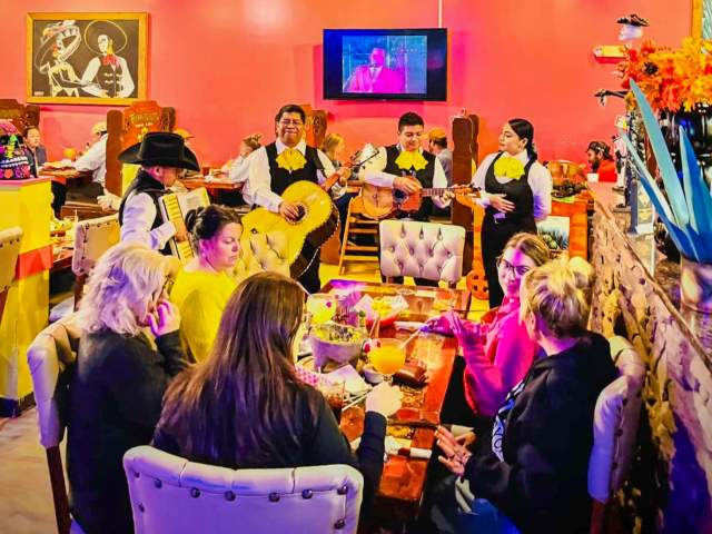Mariachi Band playing to patrons at Burrito Loco Cantina & Grill in Dickson City, PA