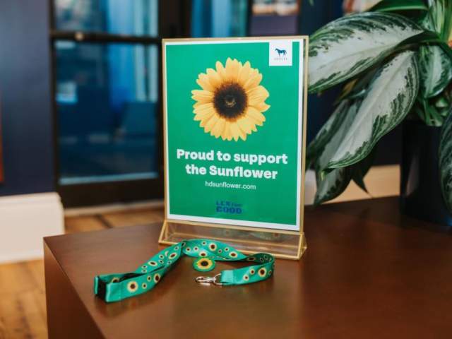 Proud to support the sunflower