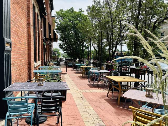 Patio alongside the Passenger Restaurant