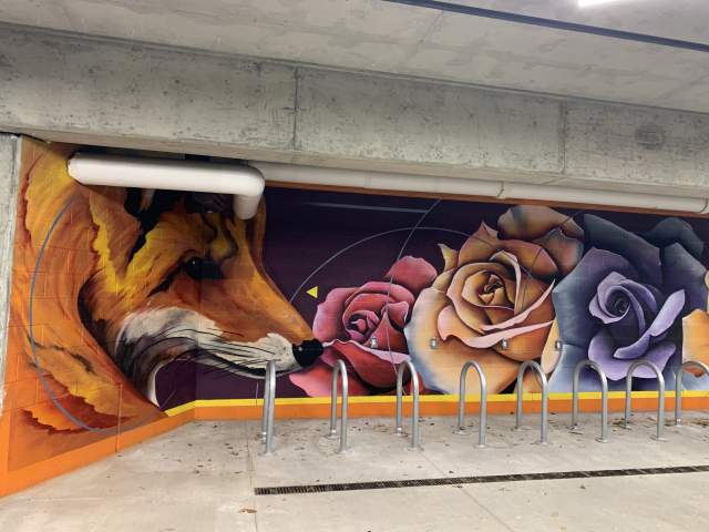 Mural at Spoke on Coffman