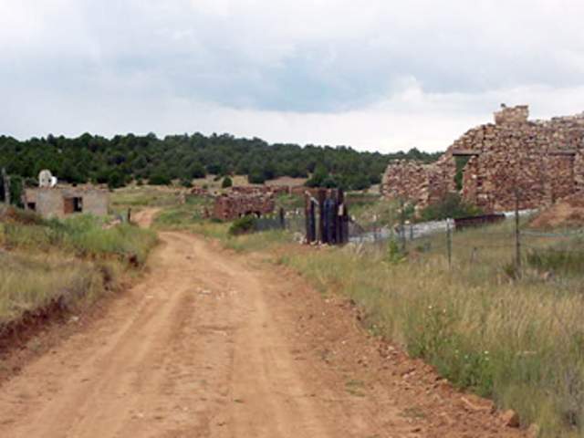 The ghost town of Loma Parda in New Mexico