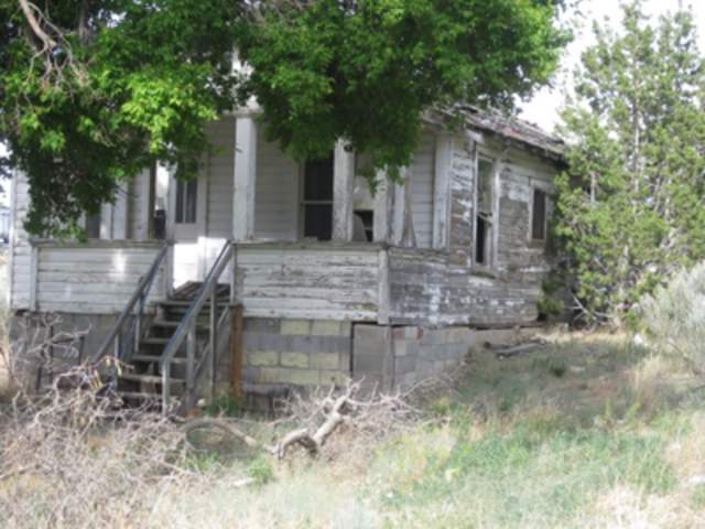 An abandoned house in the ghost town of Golden, NM