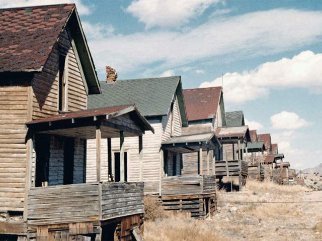 Madrid NM Ghost town row houses