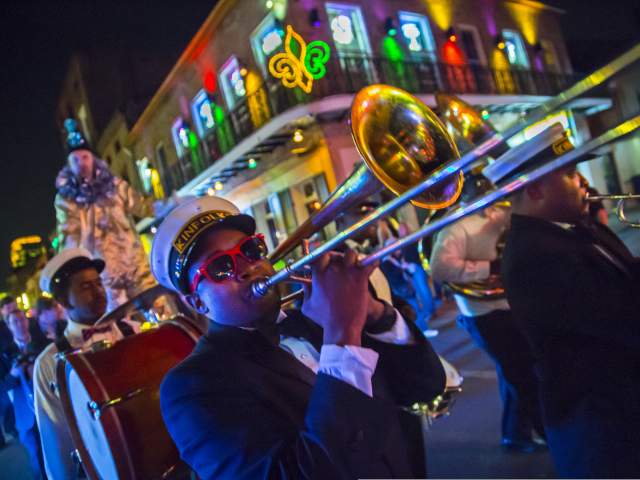 brass band, musician, french quarter