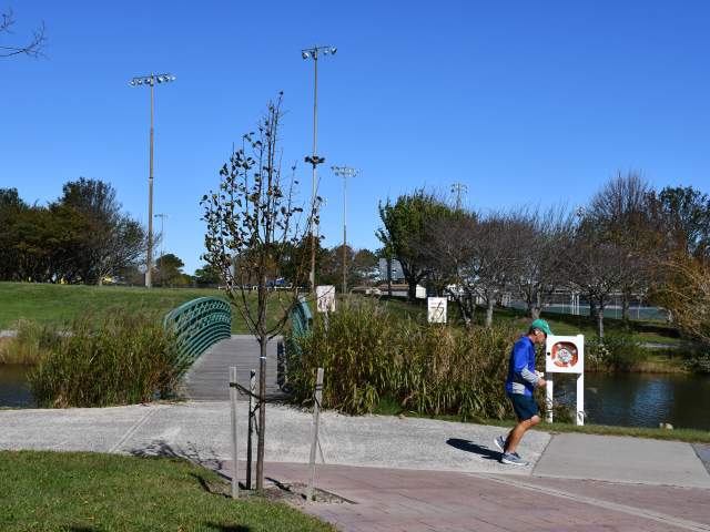 Running at Northside Park