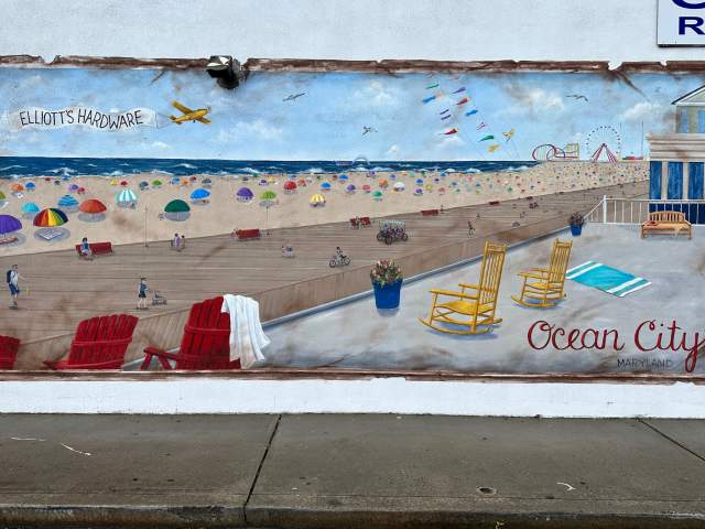 Ocean City Landscape Mural by Erica DeHart