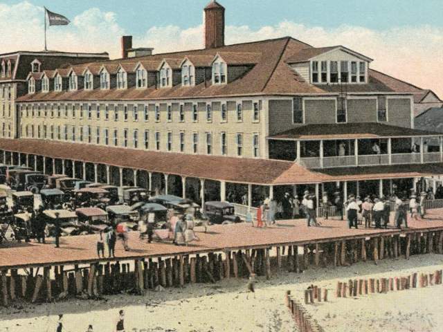 The First Atlantic Hotel — Courtesy of The Ocean City Life-Saving Station Museum, collection of George and Suzanne Hurley.