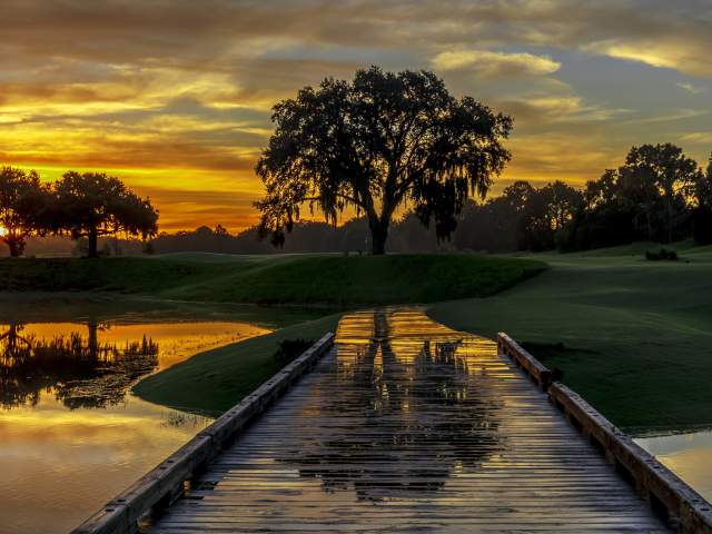 Grand Cypress Florida Course sunrise at Evermore Orlando Resort