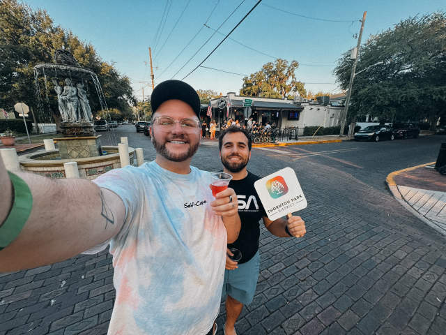 Content creator Joshua Michaell at Thornton park