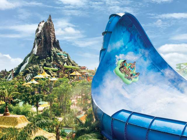 Universal's Volcano Bay™ Honu Ika Moana slides