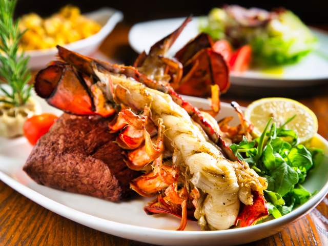 A Land Remembered lobster and steak