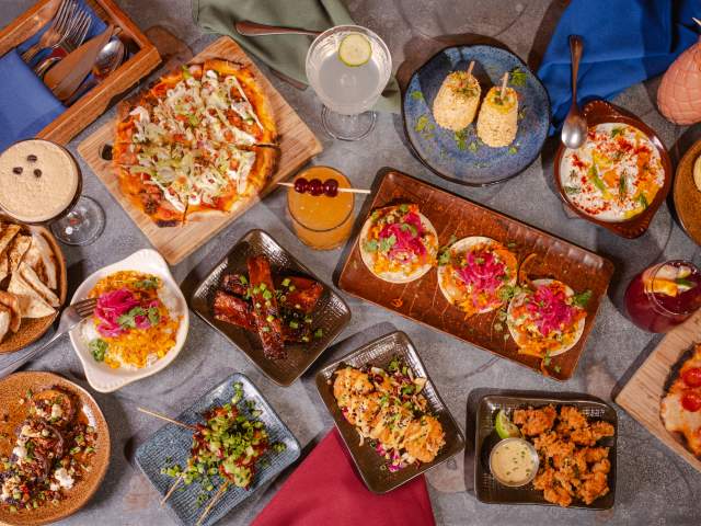Food selection at Cafe Tu Tu Tango