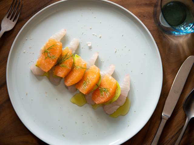 Knife & Spoon seafood crudo