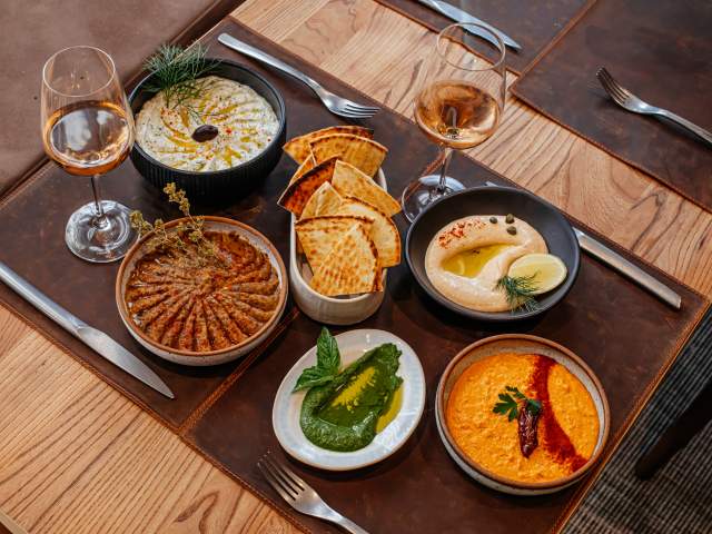 AVA MediterrAegean mezze dips