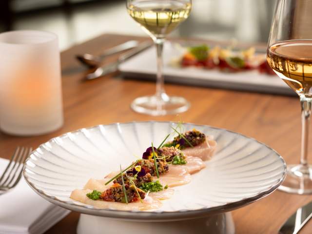 Hamachi crudo at Sophia’s Trattoria