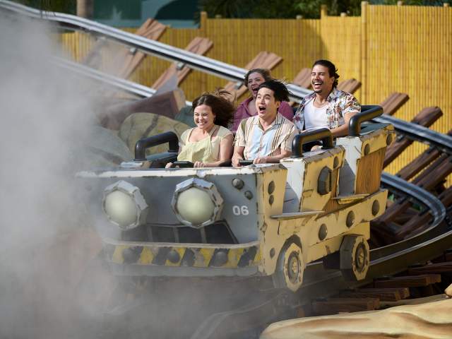 Friends Riding Mine-Kart Madness at Universal Epic Universe