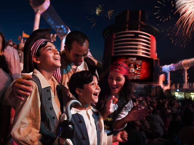 Disney Cruise Line Pirate's Night family