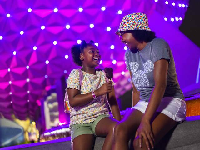 Disney After Hours events allow a limited number of guests to enjoy Magic Kingdom Park, Disney’s Hollywood Studios and EPCOT after the parks officially close for the day, offering shorter wait times for select attractions and character experiences. Guests can also indulge in ice cream novelties, popcorn and beverages –– all included in the cost of the ticketed event. (Abigail Nilsson, Photographer)