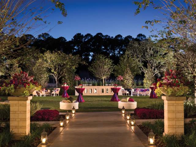 Four Seasons Resort Orlando evening outdoor event setup
