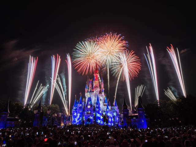 “Disney’s Celebrate America! A Fourth of July Concert in the Sky” will light up the nighttime sky over Magic Kingdom Park at Walt Disney World Resort in Lake Buena Vista, Fla. This special nighttime spectacular will take place July 3 and July 4 at 9:20 p.m.