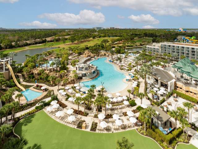 Orlando World Center Marriott aerial photo of the property