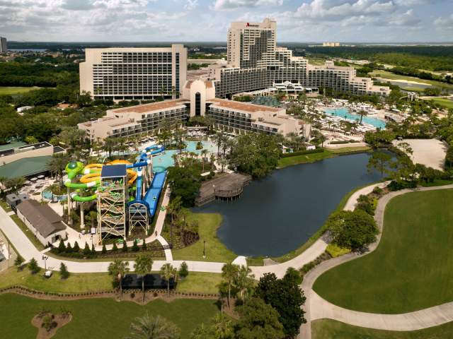 Orlando World Center Marriott aerial