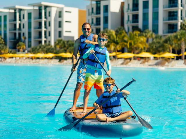 Dad and Sons SUPing