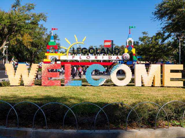 Welcome sign at LEGOLAND® Florida Resort