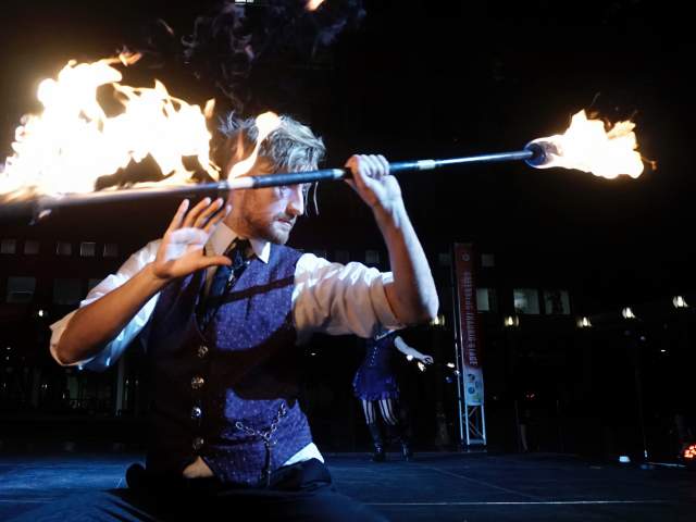 Phantasmagoria performs at IMMERSE event in downtown Orlando., Creative City Project