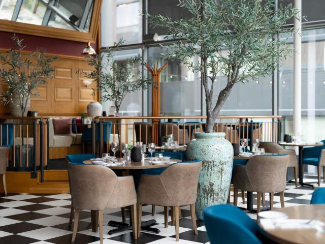 Bilde av restaurantområdet på Scandic City