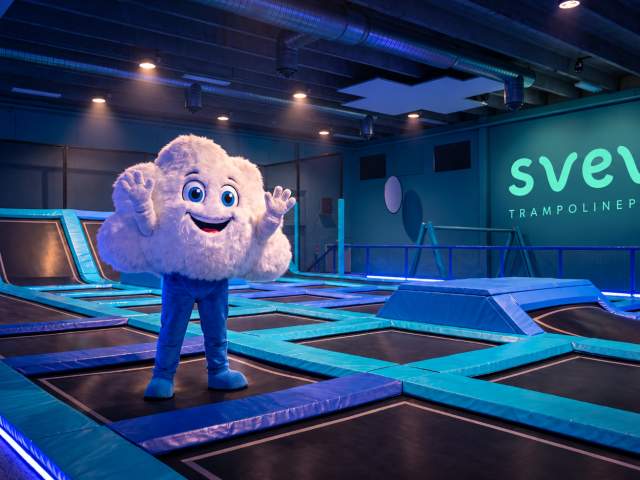 Bilde av Svev trampolinepark sin maskot
