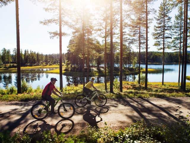 På sykkeltur i Finnskogen langs Kynna
