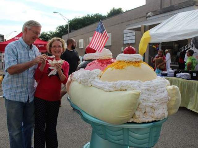 Latrobe ice cream statue