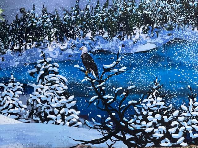 Granite Creek Trail Mural Eagle