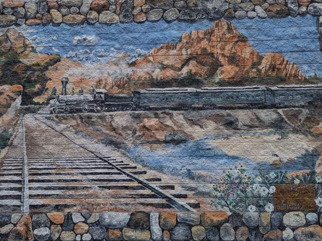 First Train to Prescott Mural